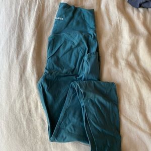 blue alphalete leggings